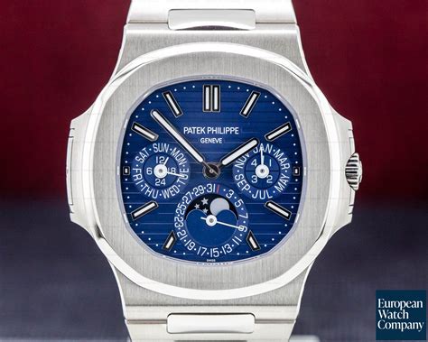 patek philippe nautilus perpetual calendar white gold|Patek Philippe Nautilus annual calendar.